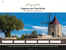 Tablet Screenshot of agence-fontvieille.com